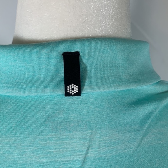 Puma Golf Pounce Blue & White Striped Sleeve Polo Tank Top - Picture 6 of 10